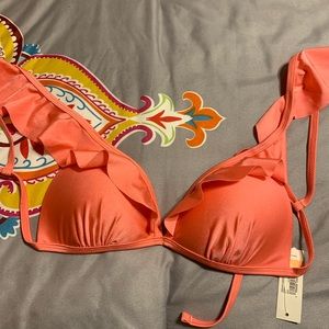 Coral size medium swim top